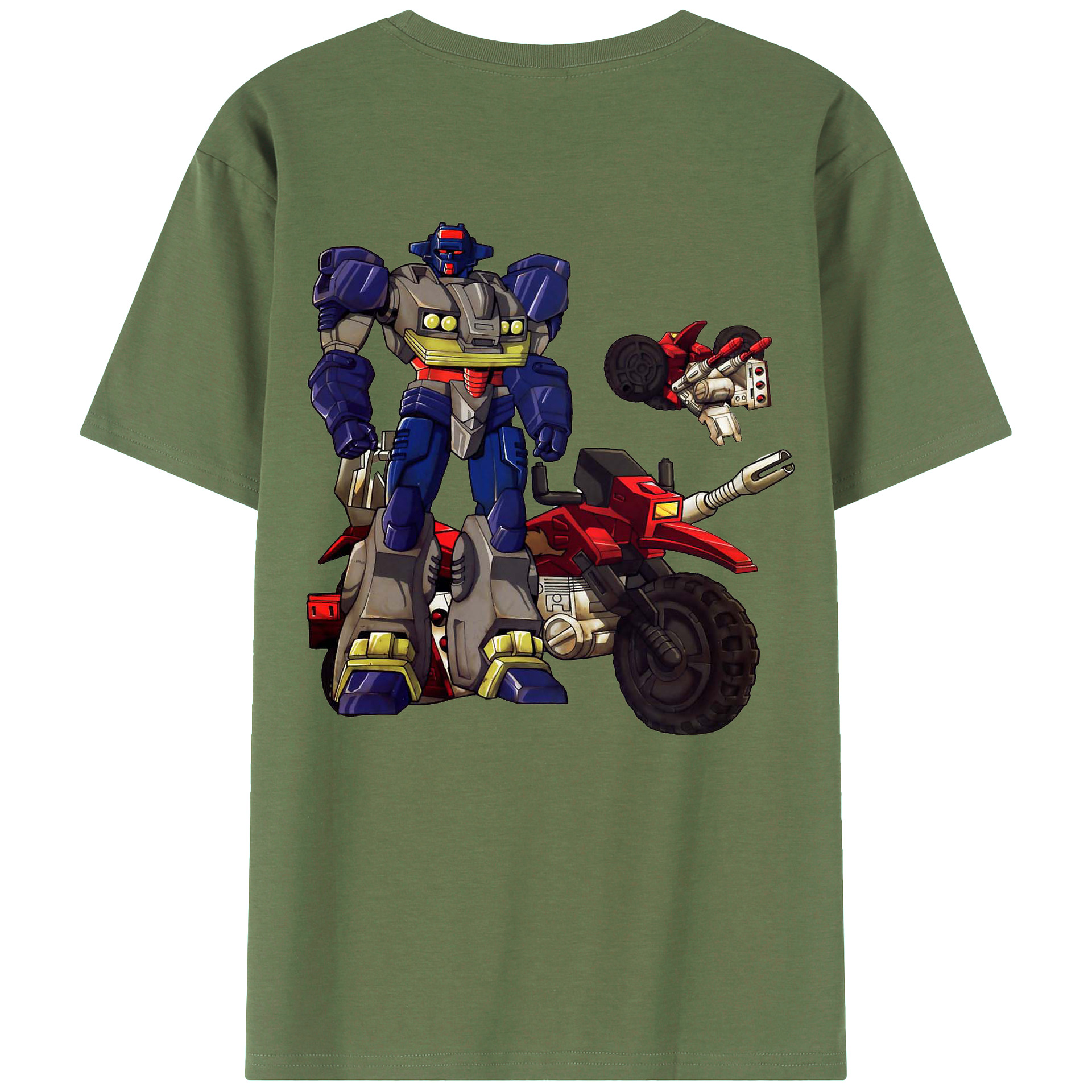 （画像用）  綿100％ メンズ半袖Tシャツ（バックプリント） 通気性